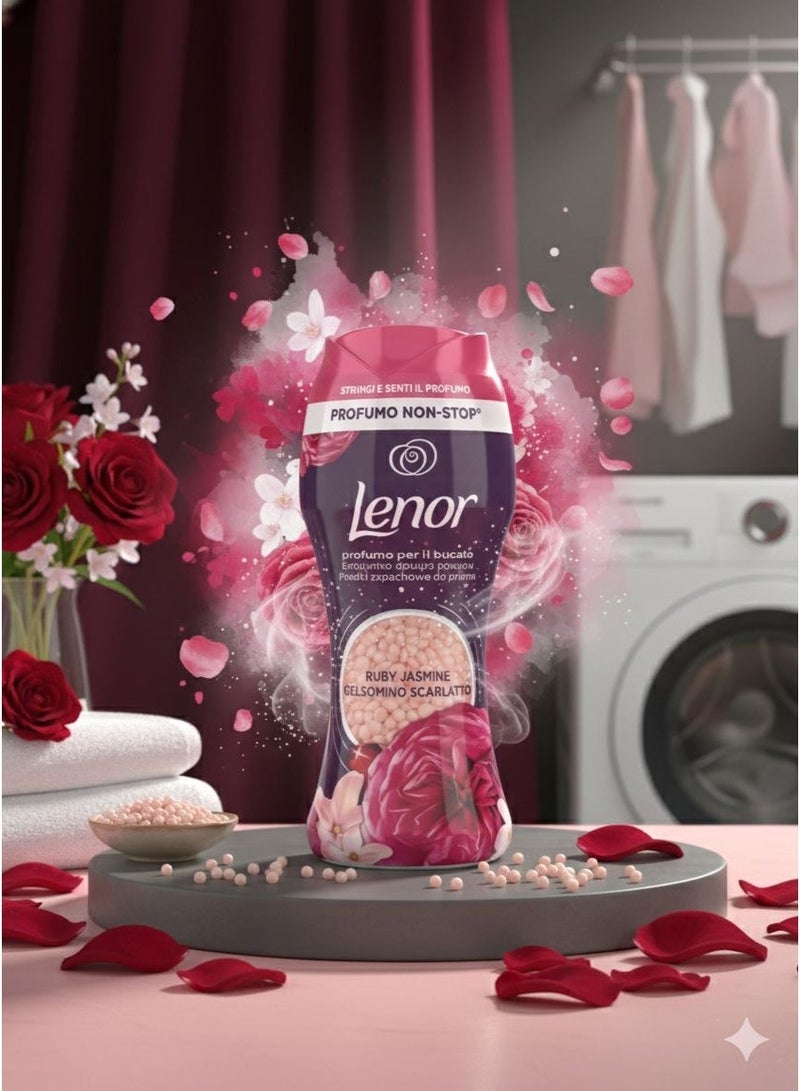 Lenor Sapphire and Jasmine fragrance enhancer granules, 210g, for freshness and scenting of clothes during washing - Image 3